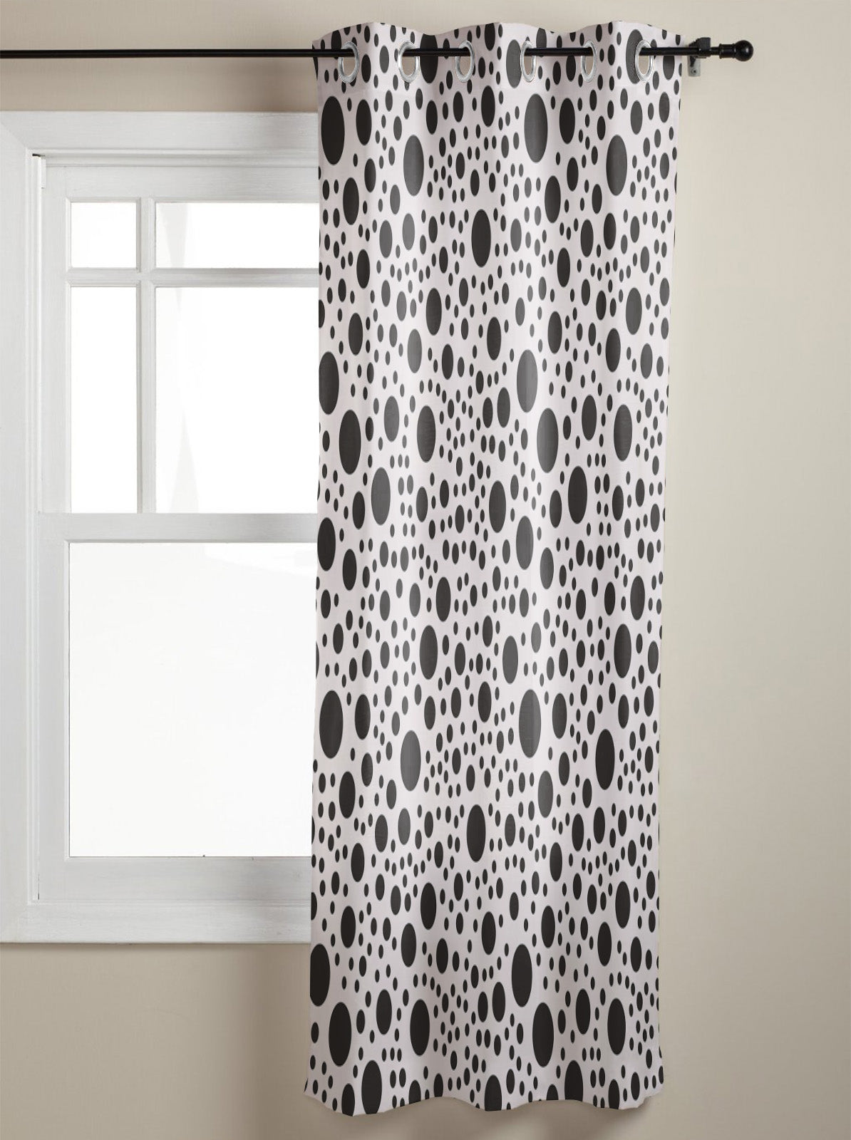 White dots Blackout Window Curtains - LeobonZone