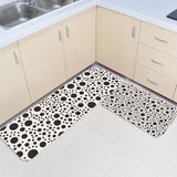 White dots Circular Angle Felt Carpets Two piece set - LeobonZone