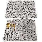White dots Personalized Table Placemats - LeobonZone