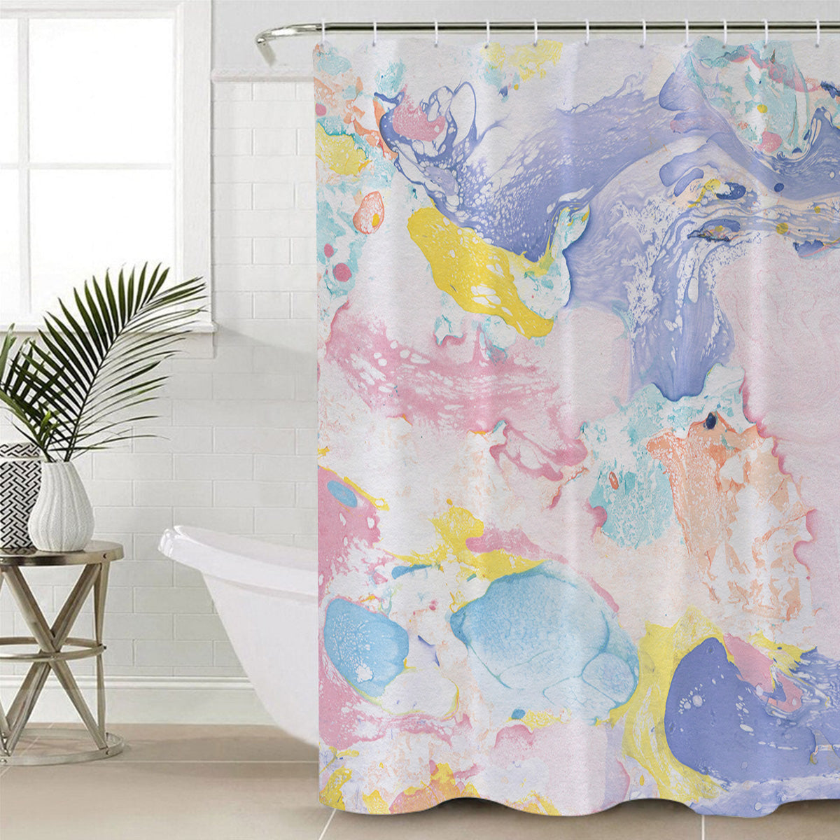 Beautiful Graffiti Waterproof Durable Shower Curtain - LeobonZone