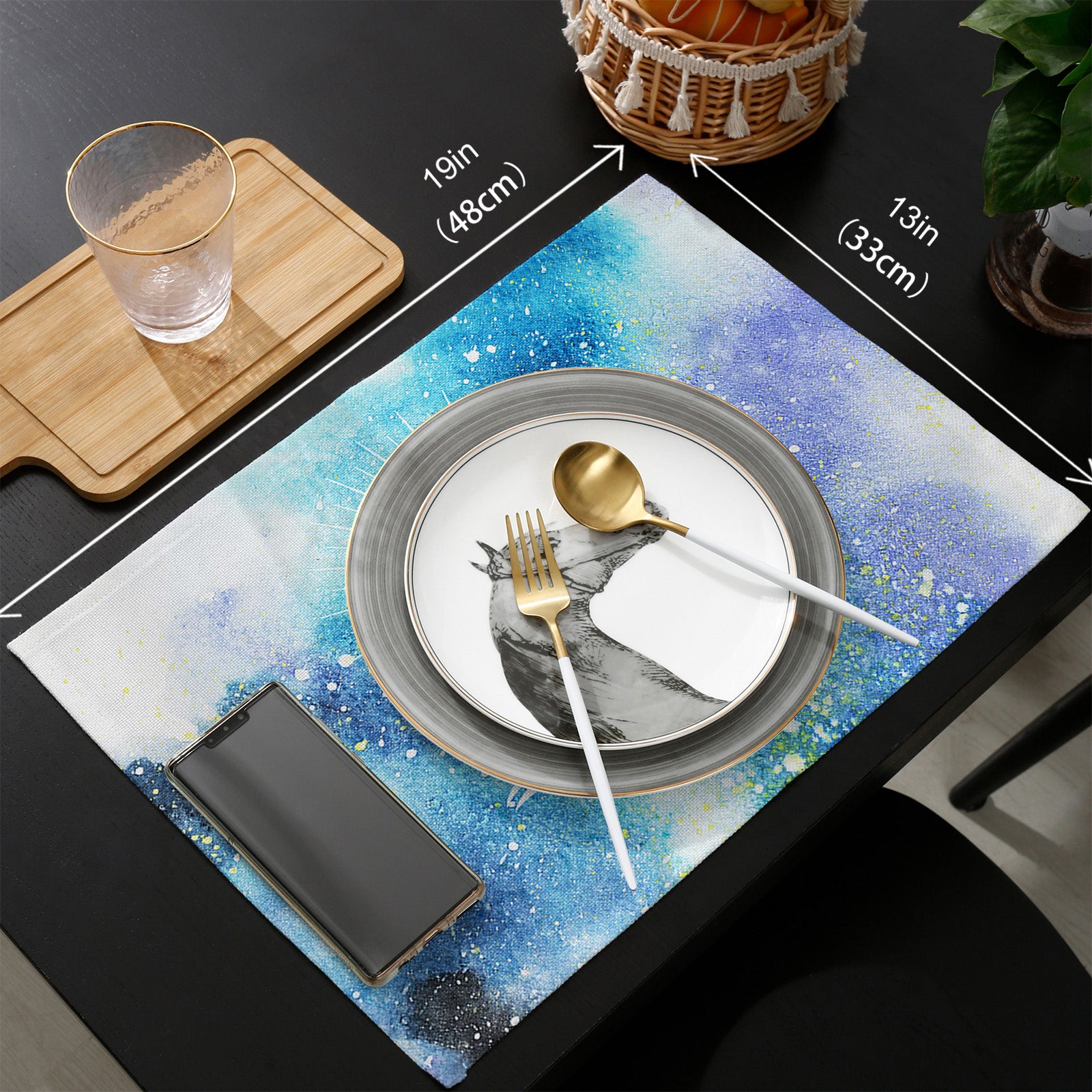 White Summer sea Mermaid Personalized Table Placemats - LeobonZone