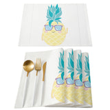 Summer fruit pineapple Personalized Table Placemats - LeobonZone