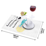 Summer fruit pineapple Personalized Table Placemats - LeobonZone