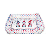 Tcolp.Pet American Independence Day Elements soft dog bed - LeobonZone