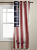Independence day retro American flag window curtains - LeobonZone