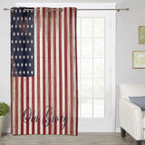 Independence day retro American flag window curtains