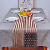 Independence day retro American flag Table Runner Place Mats - LeobonZone