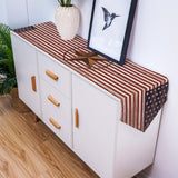 Retro American flag stars Sharp Angle Table Runner Place Mats - LeobonZone