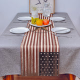 Retro American flag stars Table Runner Place Mats - LeobonZone