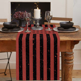 Red Retro American flag Independence Day Table Runner Place Mats - LeobonZone