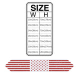 Red and white independence day retro American flag Sharp Angle Table Runner Place Mats - LeobonZone