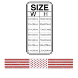 Red and white independence day retro American flag Table Runner Place Mats - LeobonZone