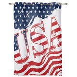 USA flag Independence Day Blackout Curtain - LeobonZone