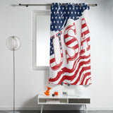 USA flag Independence Day Blackout Curtain - LeobonZone