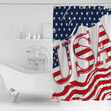 USA flag Independence Day Shower Curtain