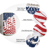 USA flag Independence Day Shower Curtain - LeobonZone