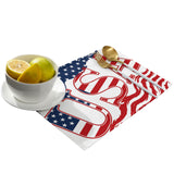 USA flag Independence Day Personalized Table Placemats