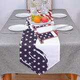 USA flag Independence Day Sharp Angle Table Runner Place Mats