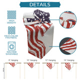 USA flag Independence Day Sharp Angle Table Runner Place Mats - LeobonZone
