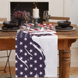 USA flag Independence Day Table Runner Place Mats - LeobonZone