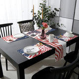 USA flag Independence Day Table Flag And Table Mat Suit - LeobonZone