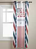 Red USA flag Independence Day window curtains - LeobonZone