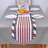 Red USA flag Independence Day Sharp Angle Table Runner Place Mats