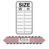 Red USA flag Independence Day Sharp Angle Table Runner Place Mats - LeobonZone