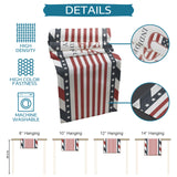 Red USA flag Independence Day Table Runner Place Mats - LeobonZone