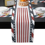 Red USA flag Independence Day Table Flag And Table Mat Suit - LeobonZone