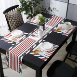 Red USA flag Independence Day Table Flag And Table Mat Suit - LeobonZone