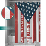 Independence Day Date Shower Curtain - LeobonZone
