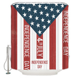 Independence Day Date Shower Curtain - LeobonZone