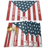 Independence Day Date Personalized Table Placemats - LeobonZone