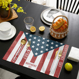 Independence Day Date Personalized Table Placemats - LeobonZone