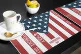 Independence Day Date Personalized Table Placemats - LeobonZone