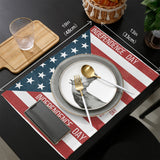 Independence Day Date Personalized Table Placemats - LeobonZone