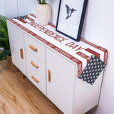 Independence Day Date Sharp Angle Table Runner Place Mats - LeobonZone