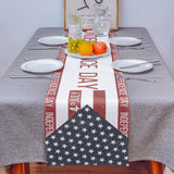 Independence Day Date Table Runner Place Mats - LeobonZone