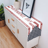 Independence Day Date Table Runner Place Mats - LeobonZone