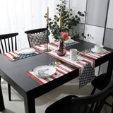 Independence Day Date Table Flag And Table Mat Suit - LeobonZone
