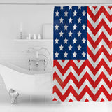 Star wave Independence Day Shower Curtain - LeobonZone