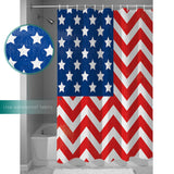 Star wave Independence Day Shower Curtain - LeobonZone