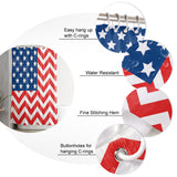 Star wave Independence Day Shower Curtain - LeobonZone