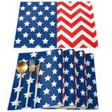 Star wave Independence Day Personalized Table Placemats - LeobonZone