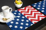 Star wave Independence Day Personalized Table Placemats - LeobonZone