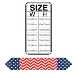 Star wave Independence Day Sharp Angle Table Runner Place Mats - LeobonZone