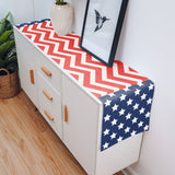 Star wave Independence Day Table Runner Place Mats - LeobonZone