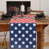 Star wave Independence Day Table Runner Place Mats - LeobonZone