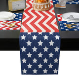 Star wave Independence Day Table Flag And Table Mat Suit - LeobonZone
